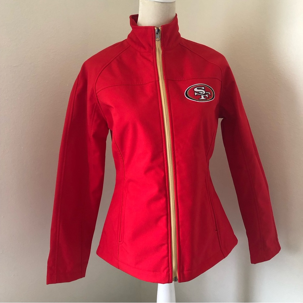 NFL Scarlet San Francisco 49ers Softshell Full-Zip Jacket